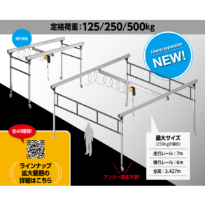 キトーライトクレーン PROシステム モバイルライトクレーン